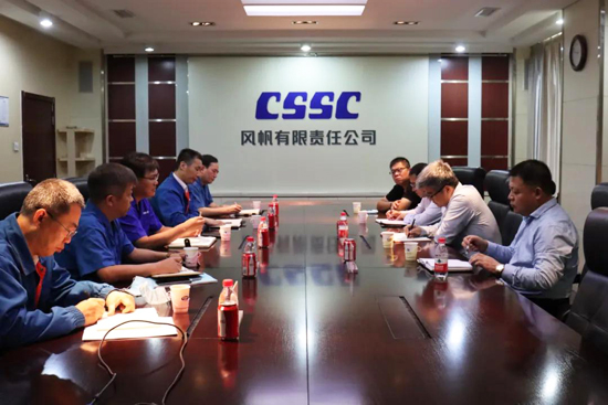 保定市競秀區區長(cháng)劉相偉到中國船舶風(fēng)帆公司調研